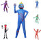 Rainbow Kostüm Kinder Friends,Rainbow Gruselig Costume,Karikatur Monster Overall Cosplay Thema Kostüm, Kinderkleider Karneval Verkleidung Weihnachten Party Halloween,Rainbow Blue Green Red Purple
