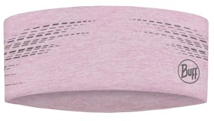 BUFF®| DryFlx® Bandeaux Homme Femme Adulte, Séchage Rapide, Stretch, Réfléchissant, Nuit, Brillant, Visibilité, Course à Pied, Stretch, Evacuation de l'humidité, Taille Unique, Rose Clair