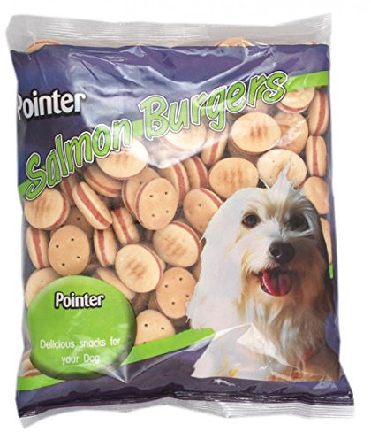 Pointer Salmon Burger Dog Treats (Bag Size: 500g)