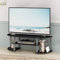 Furinno Turn-S-Tube Wide TV Entertainment Center, TV Unit, TV Stand, Black/Grey