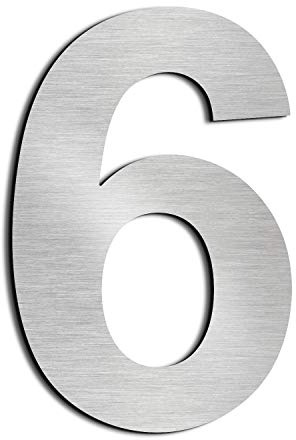 nanlyiau house numbers door numbers stainless steel number adhesive 4in6 | height 10.2cm door mailbox Street outside made of solid Stainless Steel SUS304 Corrosion resistance