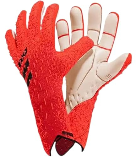PLBSE Histarstore5 - Guantes de portero de fútbol para entrenamiento, agarre fuerte, antideslizantes y transpirables para adultos y niños (naranja, 7)