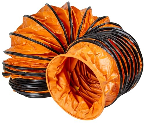 SIP 12 5m Ventilator Ducting, Heavy Duty Flexible PVC Portable Ventilator Dust Extraction Hose