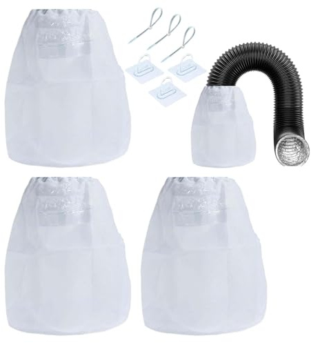 SVCEQZE Filtro de pelusa para ventilación de secadora, filtro de pelusas para secadora, trampa para canales, juego de limpieza de pelusas reutilizable, cubo de ventilación para secadora, caja interior