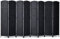 VEVOR Raumteiler Raumtrenner Paravent Deko mit 8 Paneelen, handgewebte Faltbare Sichtschutzwände mit Scharnieren, tragbare und freistehende Raumteiler zur Raumtrennung, schwarz 1795 x 3255 x 19 mm