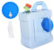 Zerodeko 1 Satz Aufbewahrungseimer Für Den Außenbereich Wasserflaschen Tauchfähig Behälter Tragbarer Wasserspeicher Tank Träger Wasserblasenrucksack Deckel Für Wasserpumpe System Blue Stk