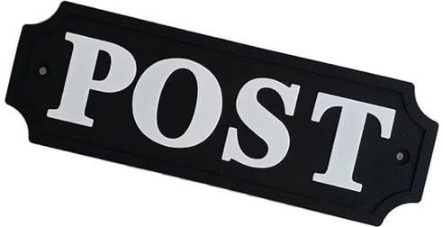 Wall Mounted POST Sign Room Decorative Plaques Mailbox Wall Labels For House Room Home Decoration Easy Installation