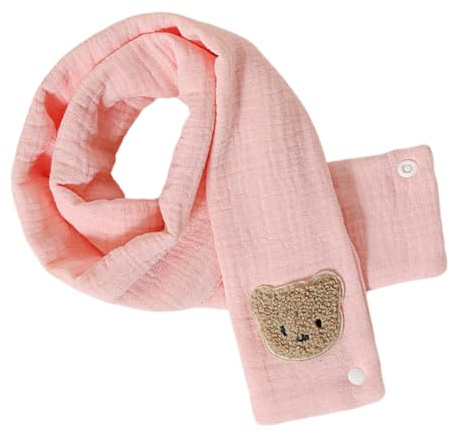 Bufanda para bebé, suave y agradable al tacto, diseño de oso, pañuelo de algodón para bebés de 0 a 3 años, para otoño e invierno, bufanda diseñada con oso, a, Talla única