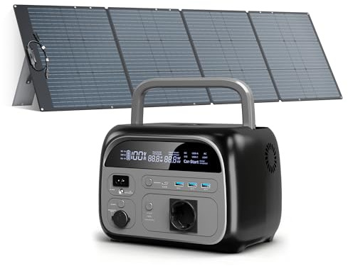 CTOLITY AP400 (2026 Nuovo) Generatore con 200W Pannello Solare, Centrale Elettrica Portatile 345Wh, Ricarica Rapida con Spina UE da 2,5 H 220 V, Ideale per Campeggio,Emergenze,Alimentazione di Backup
