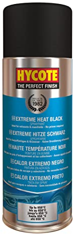 Hycote Fast Drying Extreme Heat Aerosol Car Spray Paint, Black, 400 ml