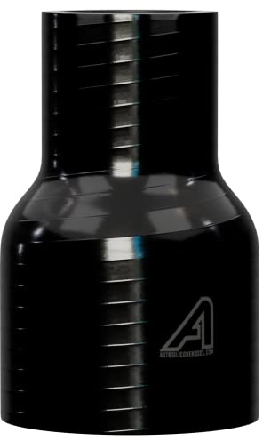 Réducteur de tuyau droit en silicone noir 80 mm > 60 mm