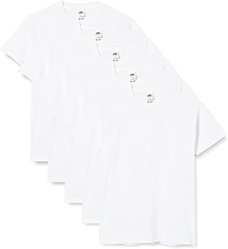 Fruit of the Loom Boy's 61-019-0 T Shirt, White, 9-11 Years UK