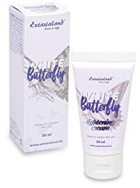 White Butterfly Whitening Cream Intime Aufhellungscreme Deutsche Markenqualität mit hochwirksamem Vitamin C & E für schnelles & sanftes Lightening empfindlicher Haut - 50 ml (1er Pack)