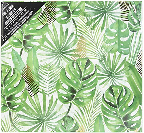 Colorbok 12x12 Scrapbook Album - Decorative Cover, Post Bound with 10 Top Loading Page Protectors - Great for Scrapbooking, Photos, and Memory Albums - Acid & Lignin Free, Palms
