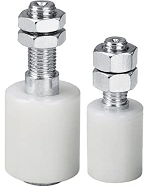 DOJA Industrial | Rulli Guida Cancello Scorrevole | Misure: 30 x 40 | 4 Pezzi | Ruote in Nylon | Usi: Nastro Trasportatore, Porta Scorrevole, Cancello Elettrico, Ruota per Transpallet