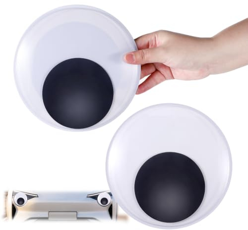 2st Stora Googly Eyes Magnetiska, 18cm Giant Wiggle Eyes Plast Giant Googly Eyes Svart och Vitt Googly Eyes för Hantverk Gör det Själv Dekorationer Julgransprydnad