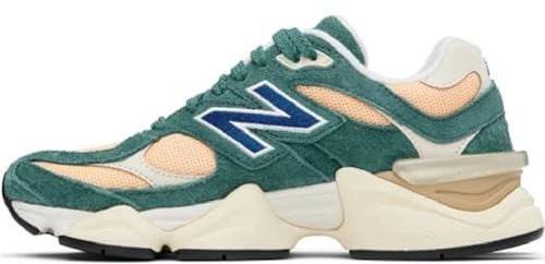 New Balance 9060 Men's Shoes, New Spruce/Peach Blossom/Team Royal, Size 11