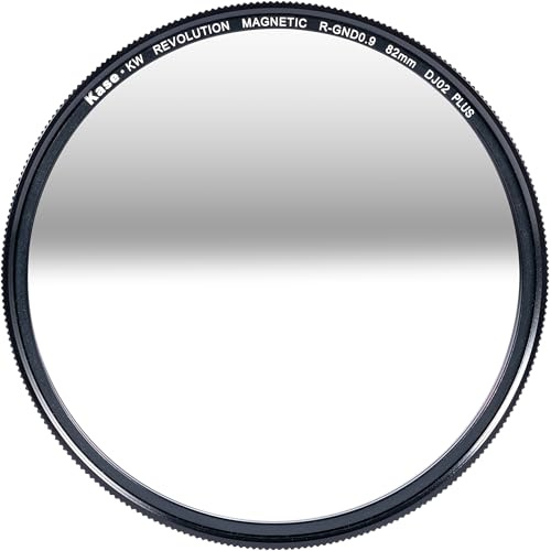Kase KW Revolution Plus Magnetic Shockproof Reverse Grad GND0.9 ND8 3 Stop Neutral Density Sunset Filter Low Reflection Optical Glass (82mm)