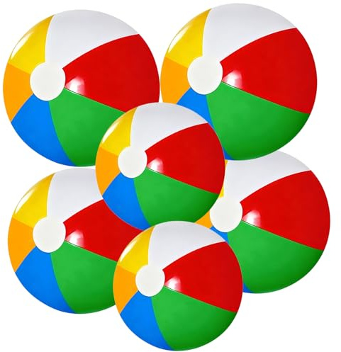 Pallanuoto gonfiabile, 6 pezzi, pallanuoto gonfiabile, per piscina, palloni gonfiabili per bambini, palloni gonfiabili, per piscina, pallone da spiaggia, 3 misure
