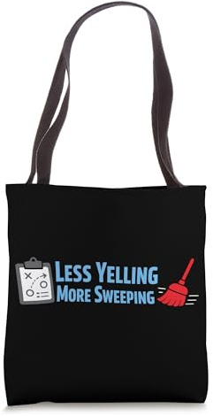 Curling Funny Sweep Hard Broom Cardio Ice Winter Sport Tote Bag