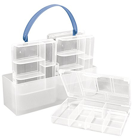 Rayher 8915800 Sortierbox, 4 kleine Boxen