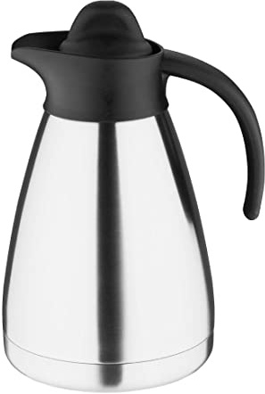 Olympia Jarra de vacío de 1 L de acero inoxidable con tapa de rosca