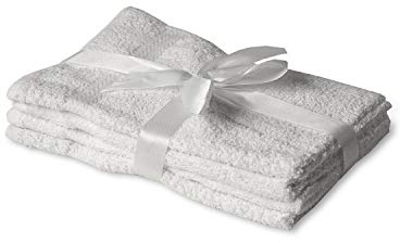 EXKLUSIV HEIMTEXTIL Gästehandtuch 4er Set 30 x 50 cm Weiss