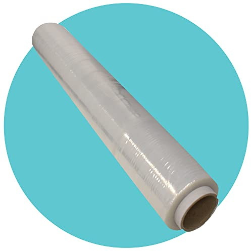 Triplast 400mm Clear Pallet Stretch Wrap - Standard Core, 17mu Thick - Plastic Shrink Wrap & Industrial Cling Film for Removals & Warehouse Packaging Use (1 Roll)