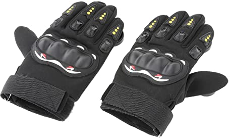 Hellery Gants de Skate, Gants de Glissière de Descente, Gants de Longboard, équipement pour Skateboard - Noir