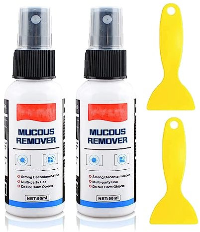 Multifunktionaler Klebstoffentferner, 50ml Allzweck-Klebstoffentferner, V-Vaxy Schleimentferner, Fensterfolien-Klebstoffentferner, Schnellkleber-Entferner Klebespray (2 Stück)
