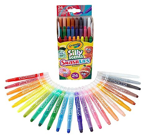 Crayola® Silly Scents Smashups Twistable Crayons, Assorted Colors, Box Of 24 Crayons