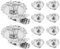 Happyyami 10pcs Christmas Tree Candle Holder Clip on Candle Holders Window Candle Holder Clamps Traditional Vintage Candle Holders with Clip for Christmas Tree Xmas Holiday Decor