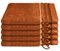 Schiesser Frottier Waschhandschuh Skyline Color im 5er Set | 100% Baumwolle aus nachhaltiger Produktion | saugstark, weich, farbecht | 16x22cm | Terrakotta