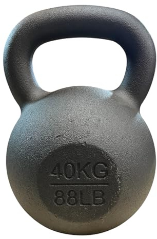 Chase Fitness 40KG Cast Iron Kettlebell for Strength and Cardio Home Gym Training 4kg - 40kg