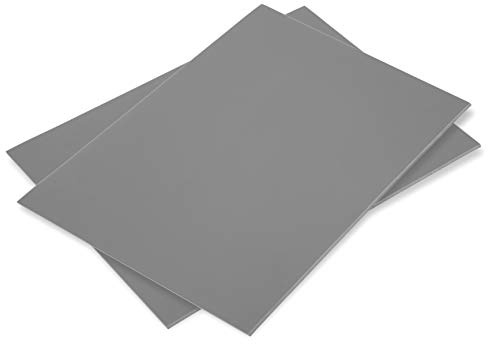COOZEE Soft Linoleum Carving Block, Linocut Block for Printmaking, 23cm by 30cm, Grey, 2-Pack