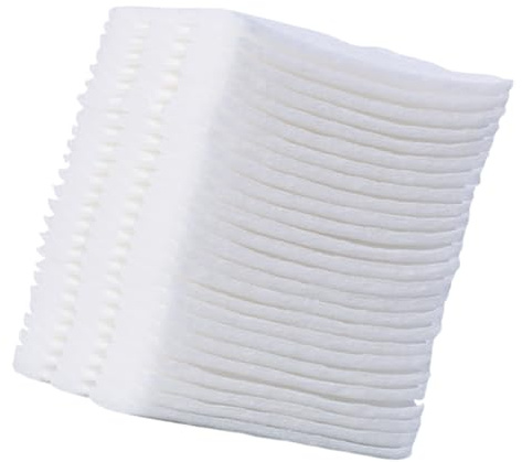 LIFKICH 3 Stück-pack Dreilagige Vlieseinlagen aus Baumwolle Doppelseitige Weiße Gesichtsschwämme Fusselfreie Wattepads für Sanfte Reinigung und Tägliche Make Up Entfernung Zufällige Farbe