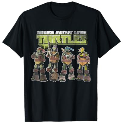 Personaggi Fumetti TMNT Group Shot Maglietta