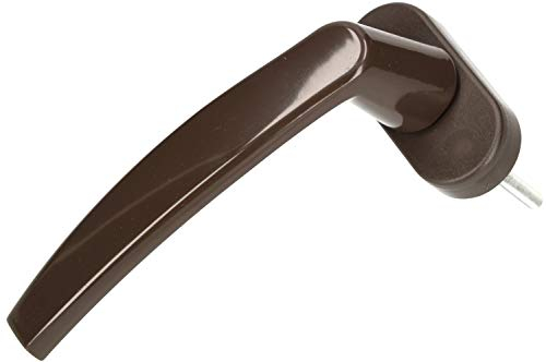 KOTARBAU® Fenstergriff Braun Vierkantstift E7 Solide Universal Dreh-Kipp 90 Grad Rastung Balkon Terrasse Rosette Schrauben Enthalten