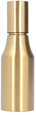 OUKENS Distributeur d'huile, récipient d'huile de cuisine 500 ML Bouteille d'huile d'olive en acier inoxydable avec couvercle pour burette à vinaigre d'huile,Accessoires Friteuse sans huile (Or)