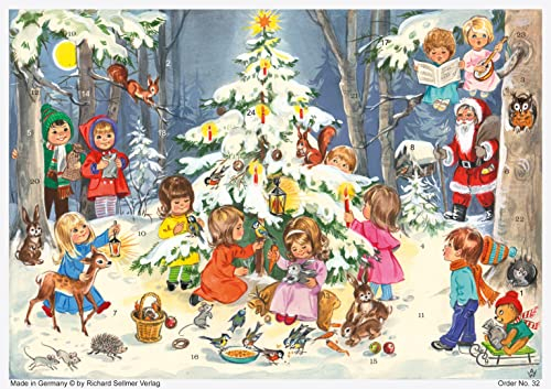 Adventskalender Spiel und Spass am Weihnachtsbaum: Papier-Adventskalender
