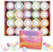 Set di 20 bombe da bagno in schiuma, biologiche e naturali, realizzate a mano, per rilassamento e antistress, ideali come regalo di compleanno per donne, mogli, fidanzate, madri