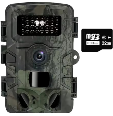LMHOME Caméra de Chasse Vision Nocturne, 1080P HD Infrarouge Camera Animaux Piege Photographique LCD Camera de Chasse Nocturne Camera Exterieur Étanche No Glow Invisible Caméra Surveillance
