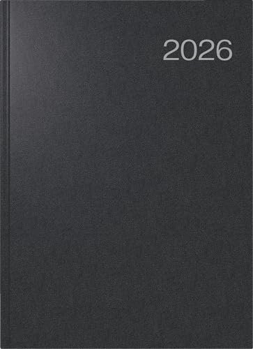 rido/idé Buchkalender Mod. Conform 2026 | A4, Kunststoff, schwarz