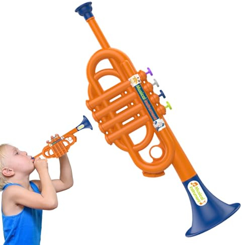 Tromba Giocattolo Per Bambini -Trumpet Giocattolo Per Bambino | Strumento Di Tromba Simulata Divertente | Giocattolo Musicale Educativo | Trumpet Giocattolo Per Ragazzi | Ragazze, Bambini Picco