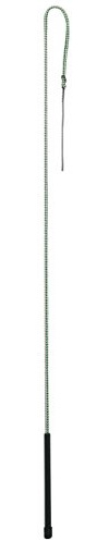 Weaver Leather Livestock Whip with Rubber Handle, Green/White, 50