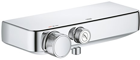 GROHE Grohtherm SmartControl, Thermostat Brausebatterie (mit Verbrühschutz dank stets kühler Duscharmatur, Mischbatterie für die Wandmontage, Sicherheitssperre bei 38°C), chrom, 34719000