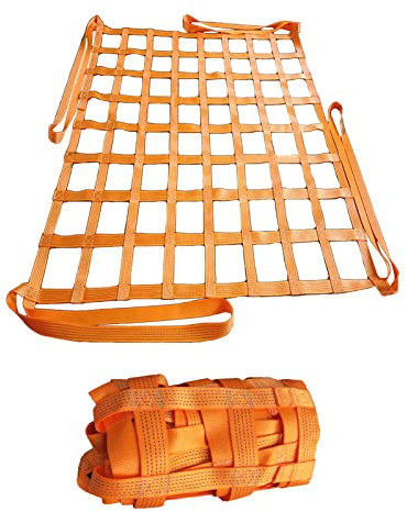 NZPOST Bungee-Frachtnetz, hängendes Hebe-Frachtnetz, Hebetaschen, Frachtbarriere, Netz, Gepäckträgernetz, Anhängernetze, Fahrradladung, Ladungssicherungsnetz (3 x 3 m/Last: 2 t)