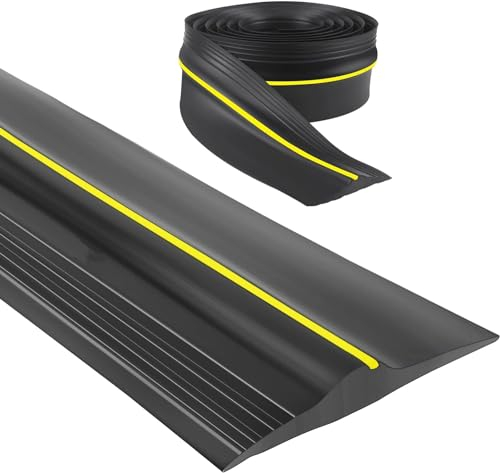 Joint de seuil pour porte de garage 3M/12MM,Porte Bas Joint Strip,Seuil d'étanchéité en caoutchouc pour les bas de porte basulante ou standard | Barrière anti-inondation et isolation thermique