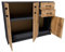 MATKAM Commode 3D2S, L110xH85xP35cm, Buffet avec 2 tiroirs et 2 Compartiments avec Portes, idéal pour Le Bureau, l'entrée, Le Salon, la Chambre d'adolescent ou d'enfant (Chêne Gris Anthracite-Wotan)