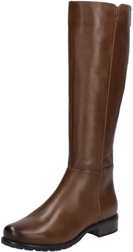 Josef Seibel Damen Klassische Stiefel Chiara 01,Weite G (Normal),Wechselfußbett,langschaftstiefel,reißverschluss,Cognac,40 EU
